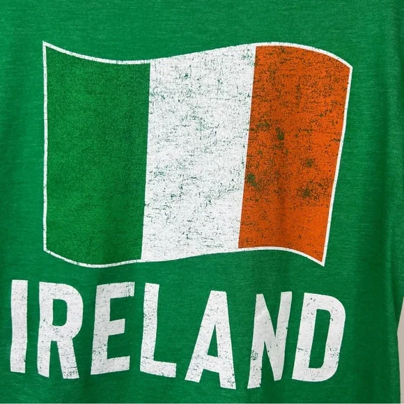 MAD Engine green St Patrick’s Day tee shirt Ireland graphic Irish flag S - Picture 7 of 9